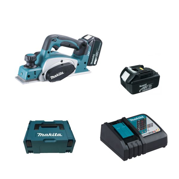 Makita DKP180RFJ 2 x 3,0 Ah - Akku Hobel 18 V