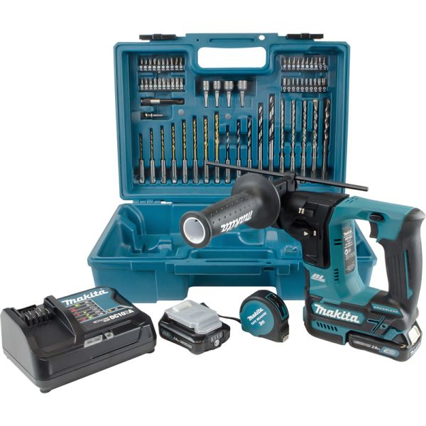 Makita HR166DSAE1 2 x 2,0 Ah - Akku Bohrhammer SDS-Plus 10,8 V