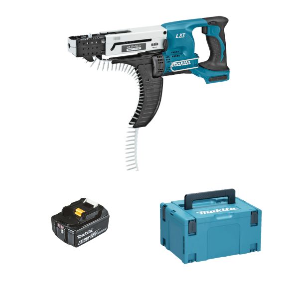 Makita DFR550G1J 1 x 6,0 Ah ohne Ladegerät - Akku Magazinschrauber 18 V