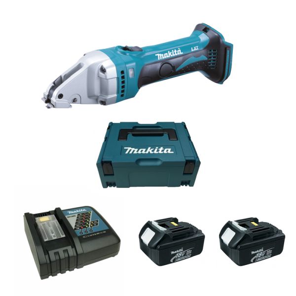 Makita DJS101RFJ 2 x 3,0 Ah im Makpac - Akku Blechschere Kurvenschere 18 V