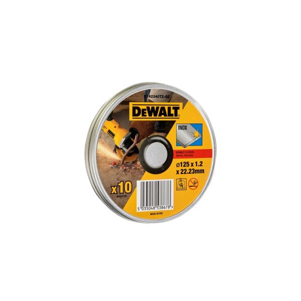 DeWalt DT42340TZ-QZ - Trennscheibe Edelstahl flach 125mmx1.2mm 10 Stck.