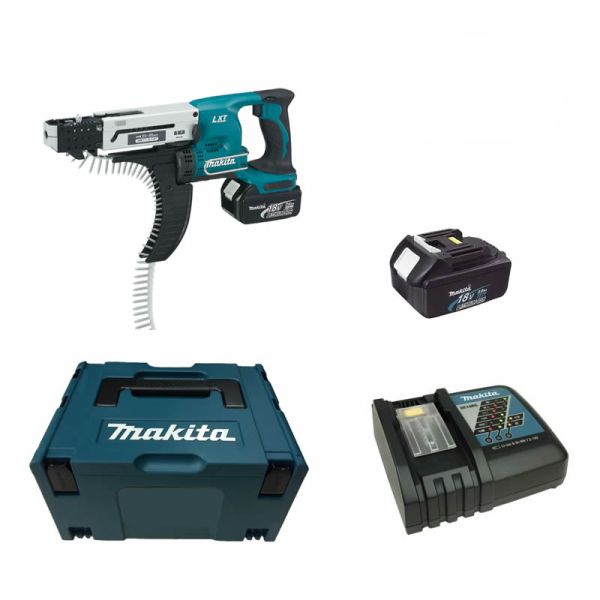 Makita DFR550RFJ 2 x 3,0 Ah - Akku Magazinschrauber 18 V