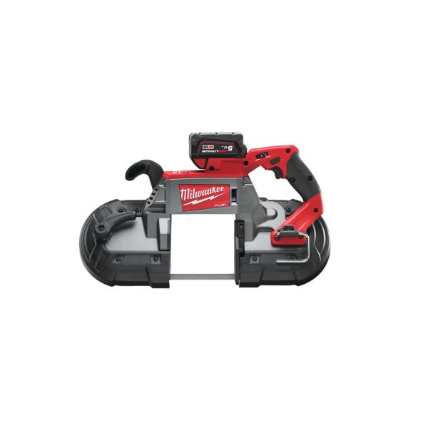 Milwaukee M18 CBS125-502 2 x 5,0 Ah + Lader im Karton - Akku Bandsäge 18 V