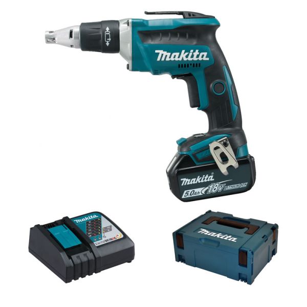 Makita DFS452RT1J ( RTJ ) 1 x 5,0 Ah - Akku Schnellbauschrauber 18 V