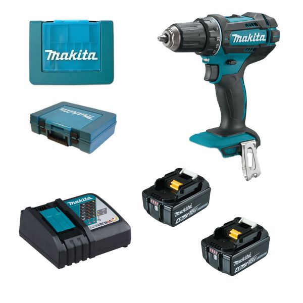 Makita DDF482RME 2 x 4,0Ah + Schnellladegerät im Koffer - Akku Bohrschrauber 18 V