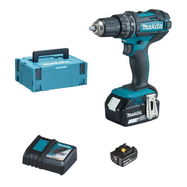 Makita DHP482RFJ 2 x 3,0 Ah - Akku Schlagbohrschrauber 18 V