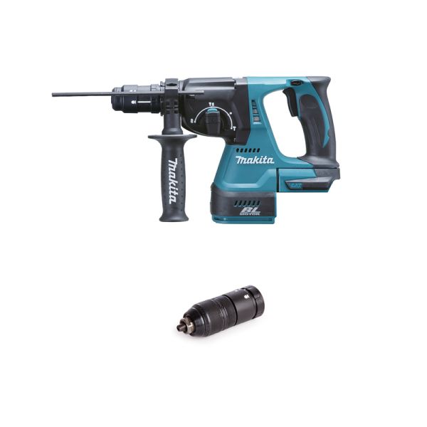 Makita DHR243Z solo inkl. Wechselfutter - Akku Kombihammer 18 V