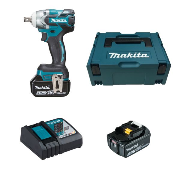 Makita DTW285RTJ 2 x 5,0 Ah - Akku Schlagschrauber 18 V