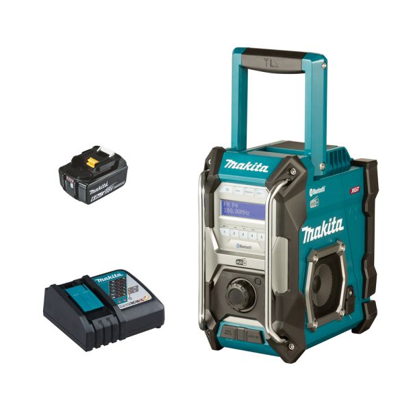 Makita MR004GG1 1 x 6,0 Ah + Schnellladegerät - Akku Baustellenradio 12 V / 18 V / 40 V / DAB+ / Blu