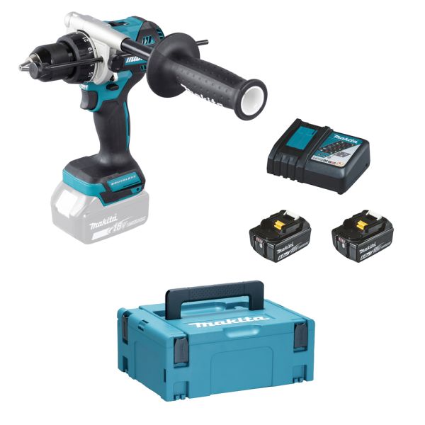 Makita DHP486RGJ 2 x 6,0 Ah - Akku Schlagbohrschrauber 18 V