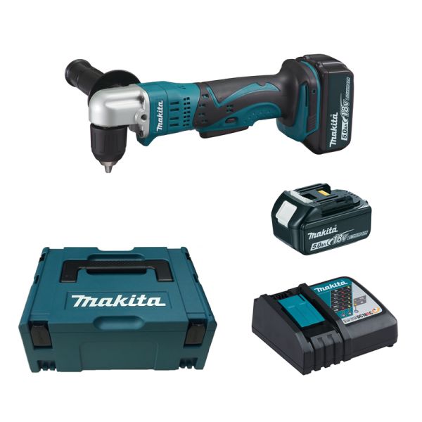 Makita DDA350RTJ 2 x 5,0 Ah - Akku Winkelbohrmaschine 18 V