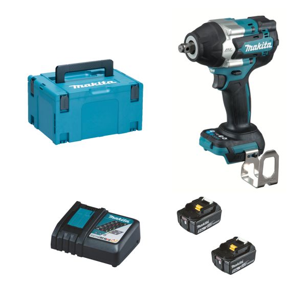 Makita DTW700RTJ 2 x 5,0 Ah - Akku Schlagschrauber 18 V 700 Nm