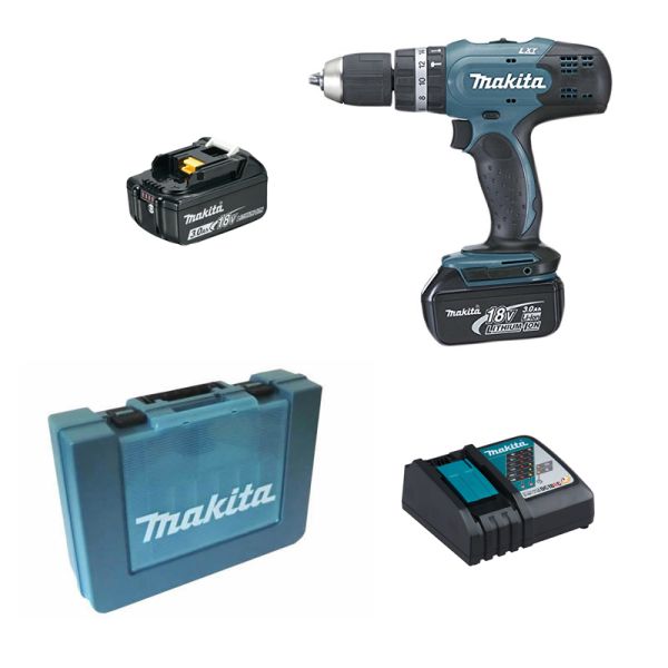 Makita DHP453RFE 2 x 3,0 Ah im Koffer - Akku Schlagbohrschrauber 18 V