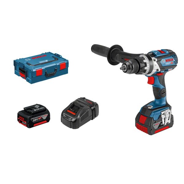 Bosch GSB 18V-85 C Professional 2 x 5,0 Ah inkl. L-Boxx - Akku Schlagbohrschrauber 18 V