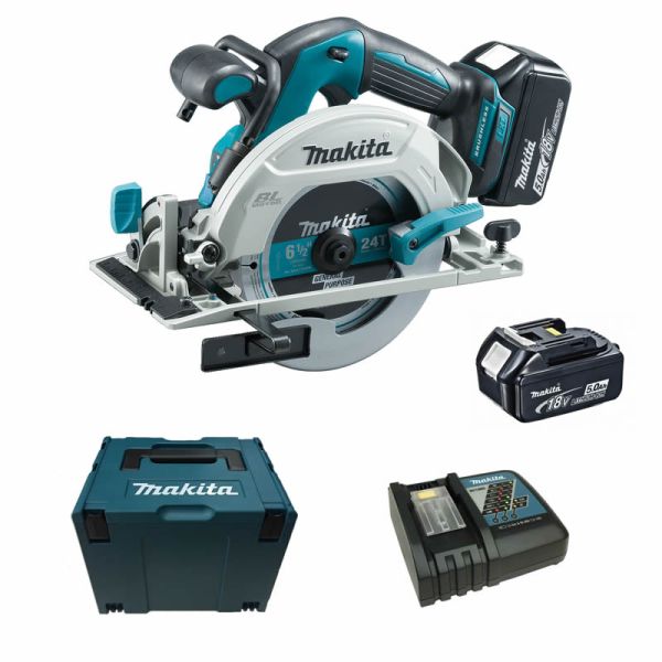 Makita DHS680RTJ 2 x 5,0 Ah - Akku Handkreissäge 18 V