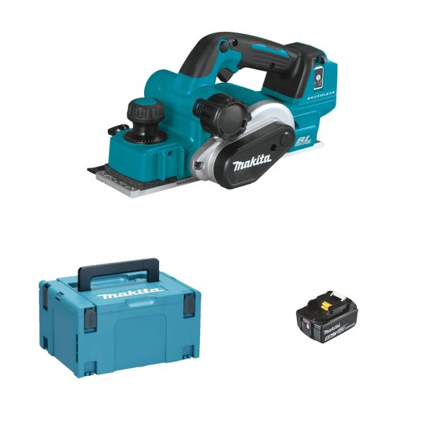 Makita DKP181T1J 1 x 5,0 Ah ohne Ladegerät - Akku Falzhobel 18 V