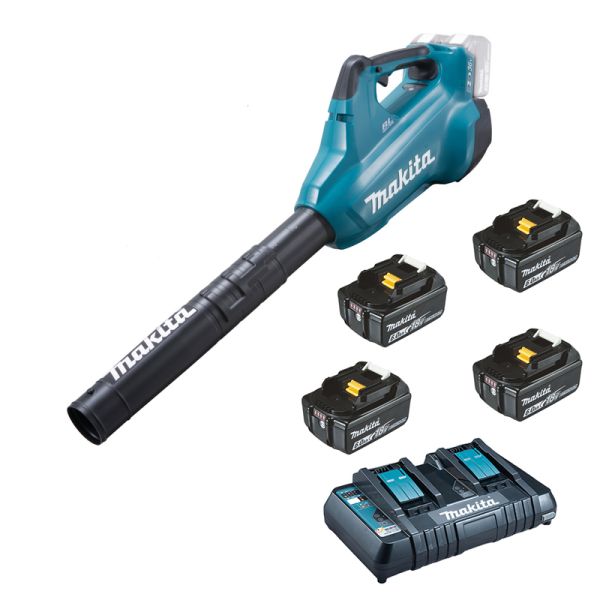 Makita DUB362PG4 4 x 6,0 Ah / DC18RD - Akku Gebläse !! 6 Ah Akkus !!