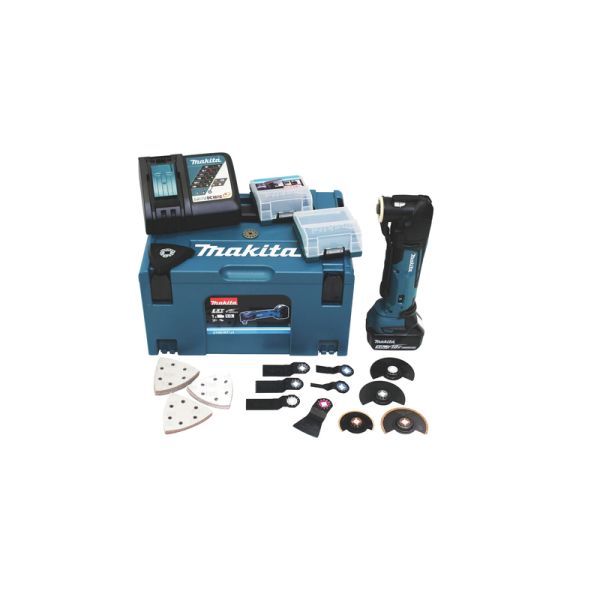 Makita DTM51RF1J3 1 x 3,0 Ah - Akku Multifunktionswerkzeug 18 V