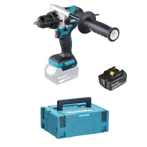 Makita DHP486T1J 1 x 5,0 Ah (ohne Ladegerät) - Akku Schlagbohrschrauber 18 V