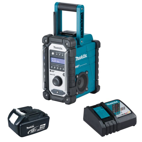 Makita DMR110 1 x 4,0 Ah - Akku Baustellenradio + Ladegerät